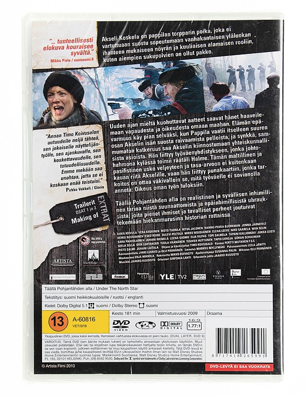 Täällä Pohjantähden alla - DVD - DVD-elokuvat - 10105536858 - 1