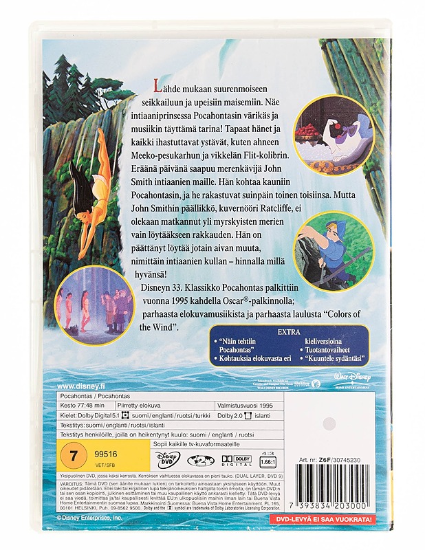 Pocahontas - DVD - DVD-elokuvat - 10105536882 - 1