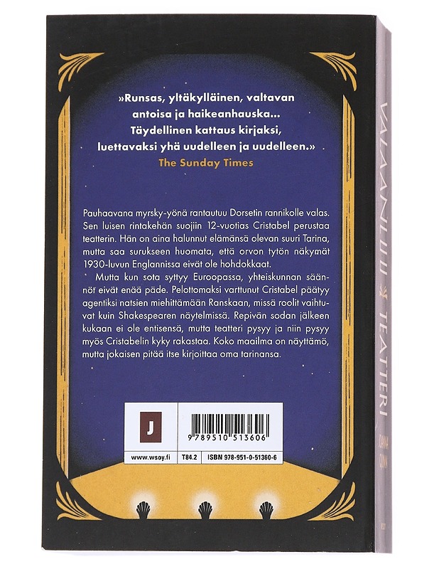 Valaanluuteatteri - Quinn, Joanna - Romaanit ja novellit - 10105537012 - 1