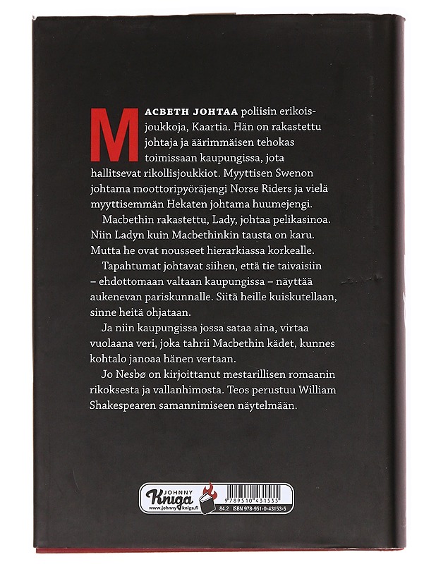 Macbeth - Nesbø, Jo - Jännitys ja dekkarit - 10105537023 - 1