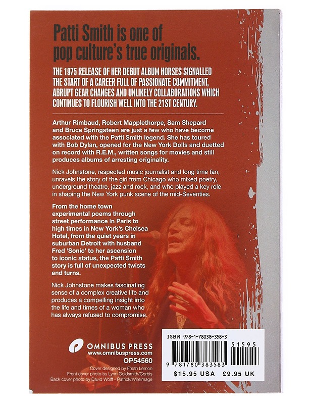 Patti Smith : a biography - Nick Johnstone - Elämäkerrat ja muistelmat - 10105537066 - 1