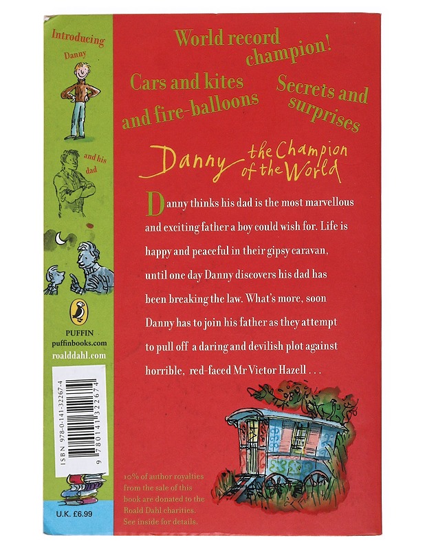 Danny the champion of the world - Dahl, Roald - Lastenkirjat - 10105537094 - 1