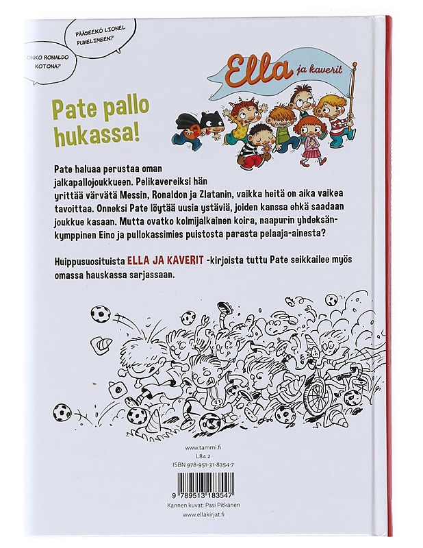 Paten jalkapallokirja - Parvela, Timo - Lastenkirjat - 10105537120 - 1