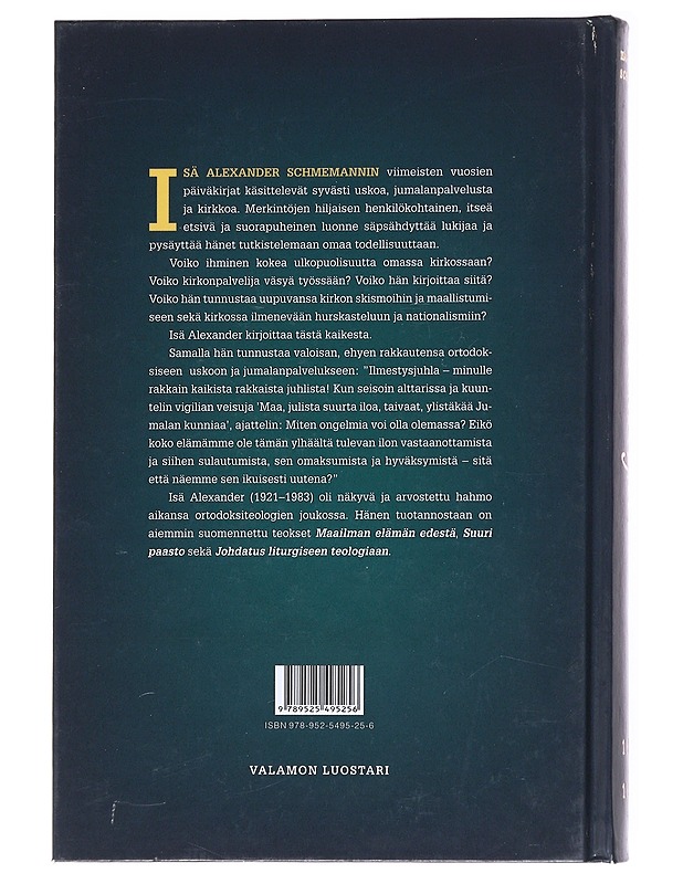 Päiväkirjat 1973-1983 - Schmemann, Alexander - Elämäkerrat ja muistelmat - 10105537208 - 1
