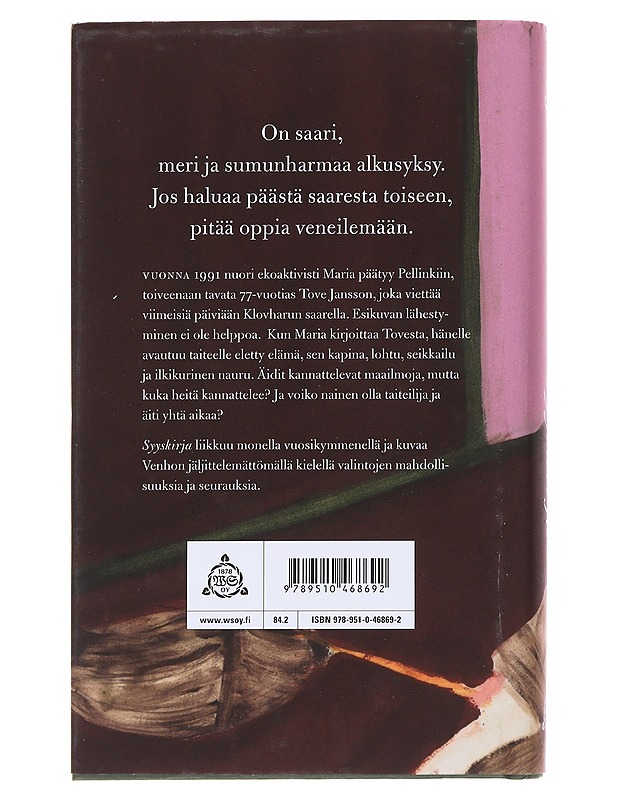 Syyskirja : romaani - Johanna Venho - Romaanit ja novellit - 10105537281 - 1