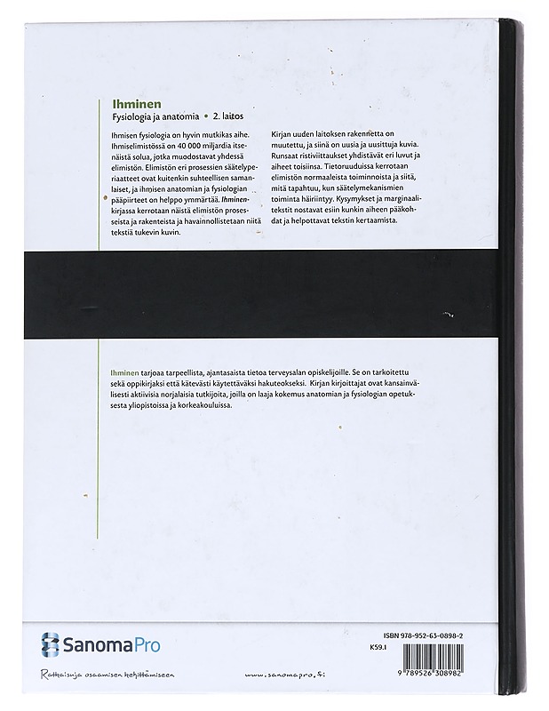 Ihminen : fysiologia ja anatomia - Sand, Olav - Tietokirjat ja oppaat - 10105537381 - 1