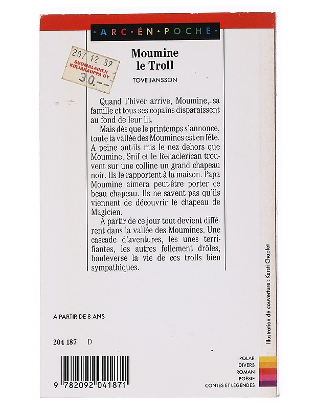 Moomintroll - Jansson, Tove - Romaanit ja novellit - 10105537387 - 1