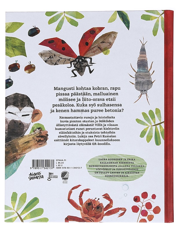 Otus opus : runoa ja totta pienistä eläimistä - Ruohonen, Laura - Lastenkirjat - 10105537428 - 1
