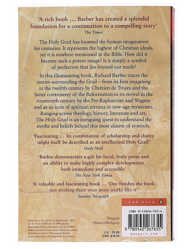 Holy Grail : The History Of A Legend - Barber, Richard W - Romaanit ja novellit - 10105537442 - 1