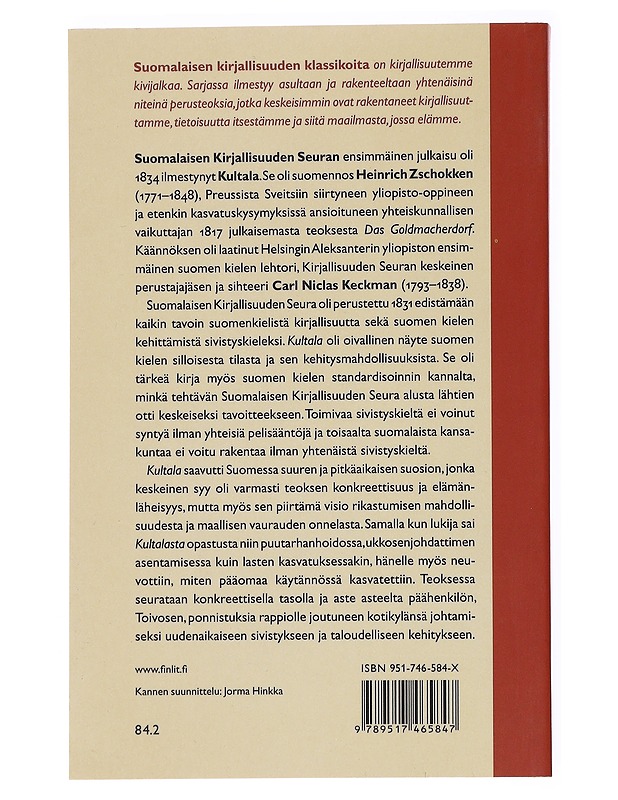 Kultala - Heinrich Zschokke - Historiakirjat - 10105537477 - 1