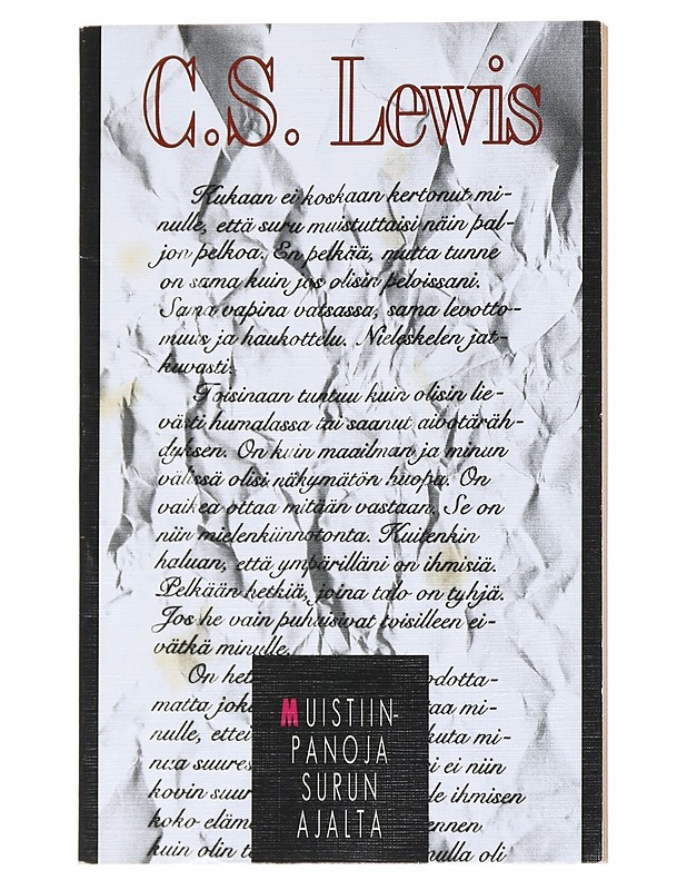 Muistiinpanoja surun ajalta - Lewis, C. S. - Elämäkerrat ja muistelmat - 10105537498 - 0