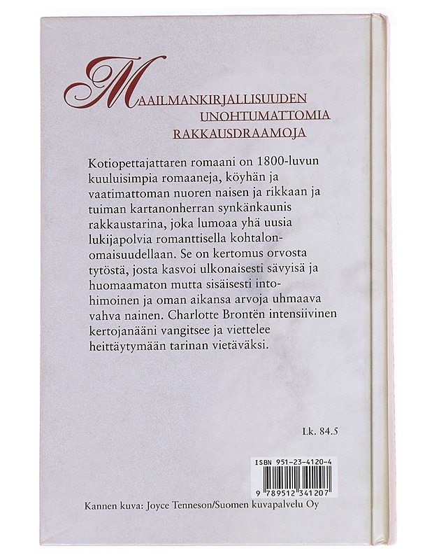 Kotiopettajattaren romaani - Brontë, Charlotte - Romaanit ja novellit - 10105537527 - 1