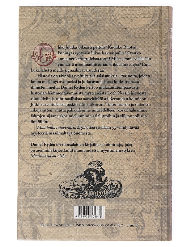 Maailman salaperäisin kirja ja muita historian mysteerejä - Rydén, Daniel - Historiakirjat - 10105537619 - 1