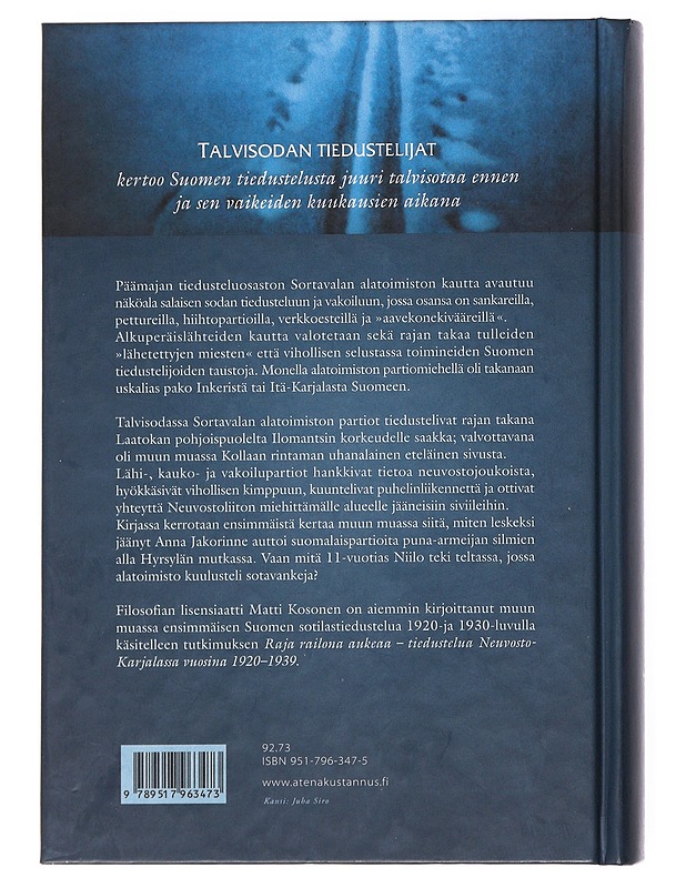 Talvisodan tiedustelijat - Matti Kosonen - Historiakirjat - 10105537627 - 1