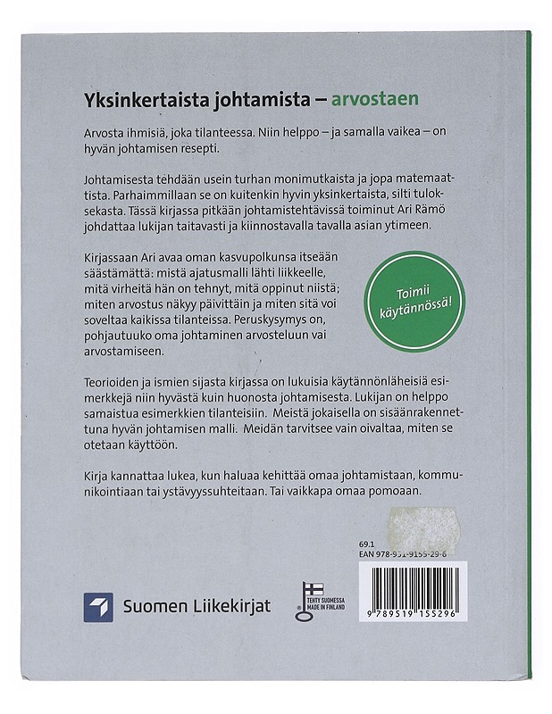 Yksinkertaista johtamista : arvostaen - Rämö, Ari - Tietokirjat ja oppaat - 10105537651 - 1