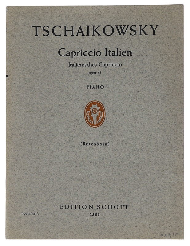 Capriccio Italien - Tschaikowsky - Musiikki- ja elokuvakirjat - 10105537728 - 0