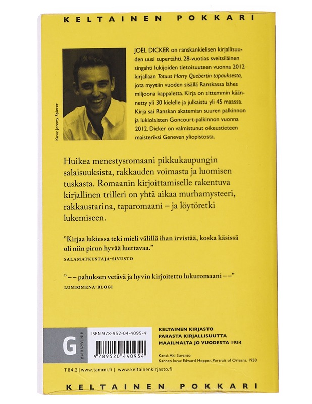 Totuus Harry Quebertin tapauksesta - Dicker, Joël - Romaanit ja novellit - 10105537735 - 1