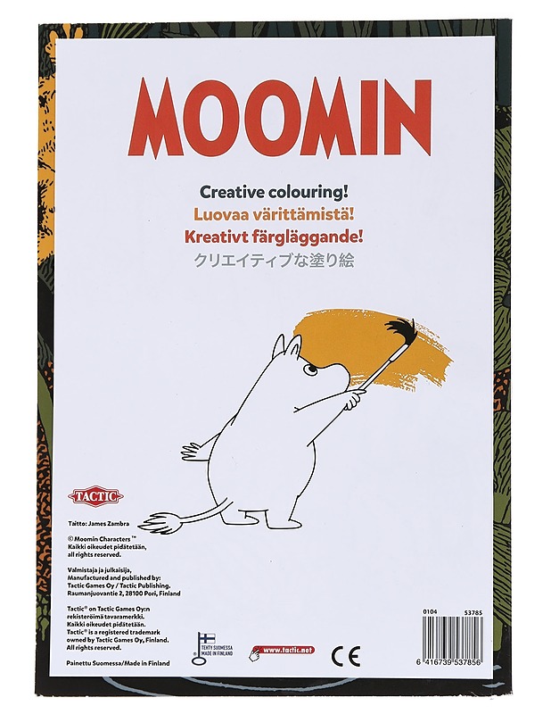 Moomin: Creative Colouring! Muumi: Luovaa värittämistä - Tactic - Lastenkirjat - 10105537739 - 1