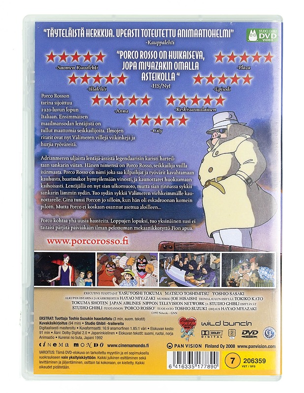 Porco Rosso - DVD - DVD-elokuvat - 10105537822 - 1