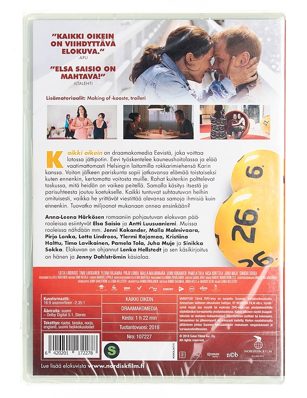 Kaikki Oikein - DVD - DVD-elokuvat - 10105537868 - 1
