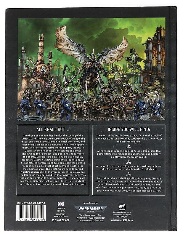 Games Workshop Warhammer 40k - Codex V.9 Death Guard - Harrastekirjat - 10105537921 - 1