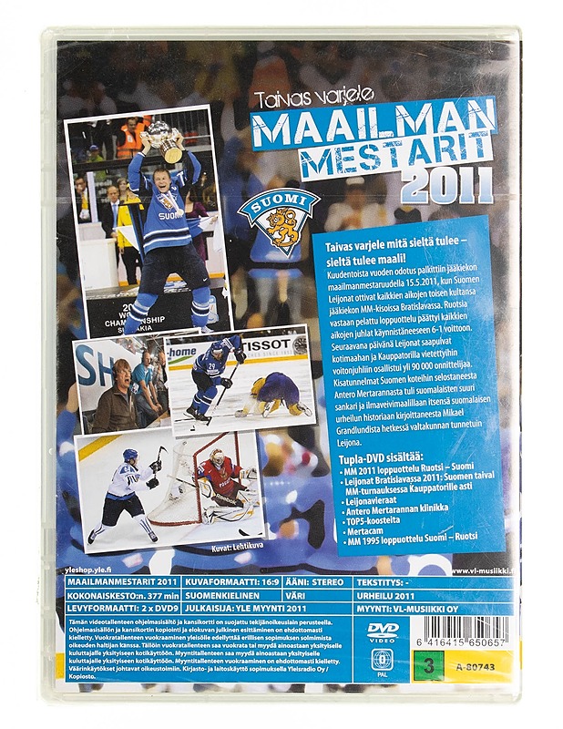 Maailmanmestarit 2011 DVD  - DVD-elokuvat - 10105537923 - 1