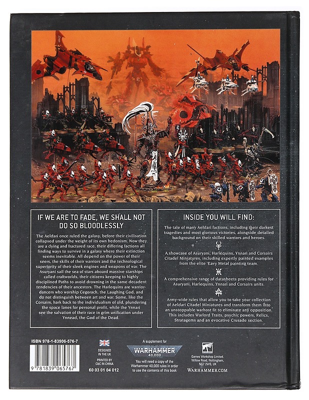 Warhammer 40k Codex Aeldari - Games Workshop 40,000 - Harrastekirjat - 10105537935 - 1