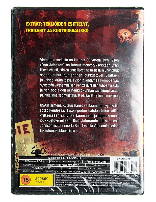 Kunniasanalla DVD  - DVD-elokuvat - 10105537942 - 1