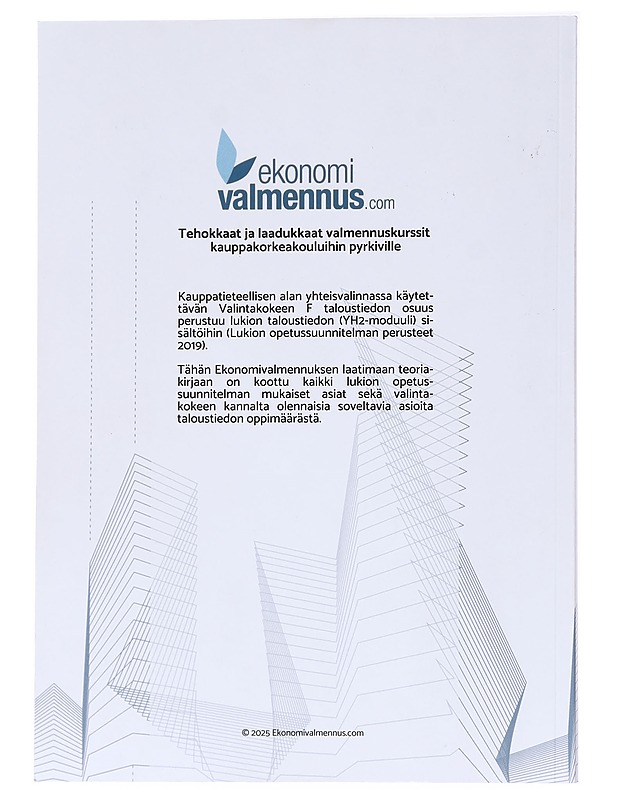 Taloustieto ; teoriakirja lukion taloustiedon YH2-moduulin valintakoetta F varten - Tietokirjat - 10105537962 - 1