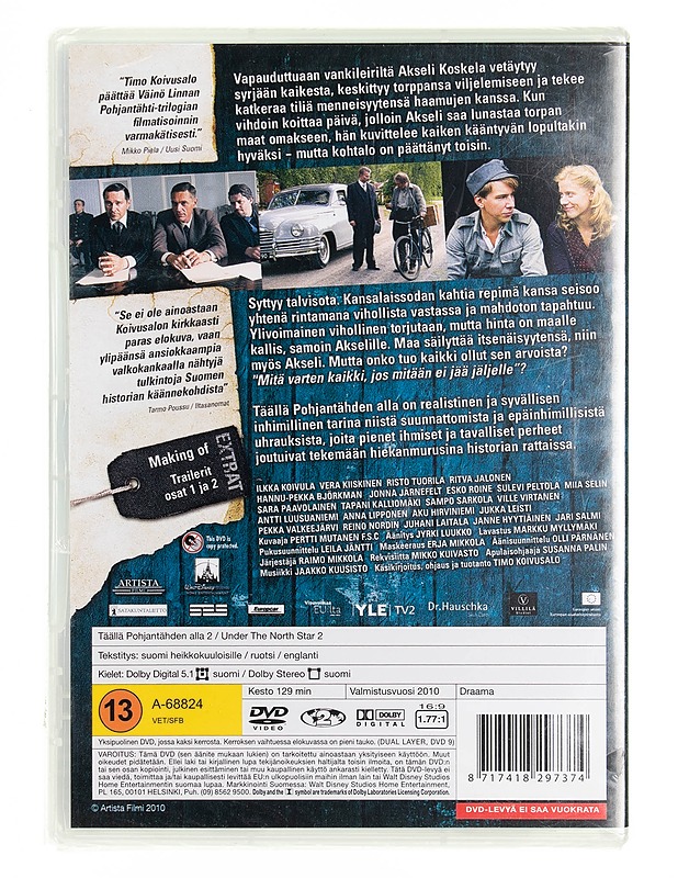 Täällä Pohjantähden alla II DVD  - DVD-elokuvat - 10105537982 - 1