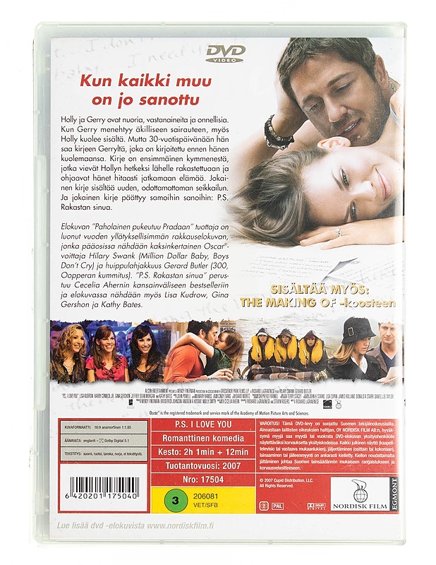 P.S. Rakastan Sinua - DVD - DVD-elokuvat - 10105538003 - 1