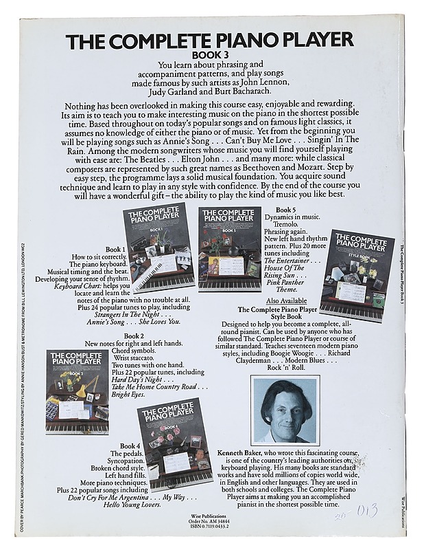 The complete piano player : Book 3 - Baker, Kenneth - Musiikki- ja elokuvakirjat - 10105538017 - 1