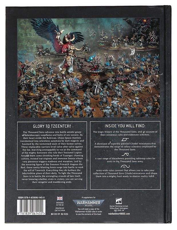 Warhammer 40k Codex Thousand Sons - Harrastekirjat - 10105538054 - 1