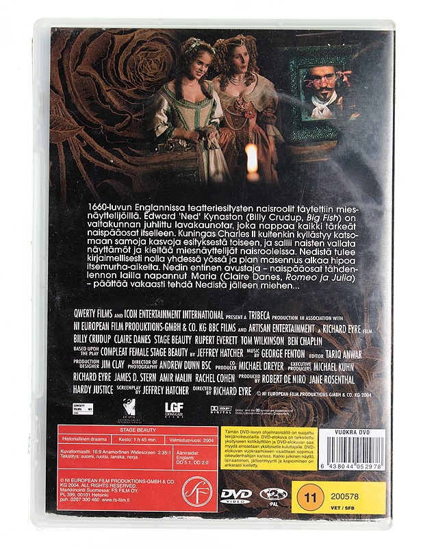 Stage Beauty - DVD - DVD-elokuvat - 10105538063 - 1