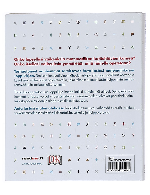 Auta lastasi matematiikassa - Carol Vorderman - Tietokirjat ja oppaat - 10105538080 - 1