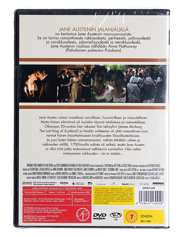 Jane Austenin jalanjäljillä DVD - DVD-elokuvat - 10105538095 - 1
