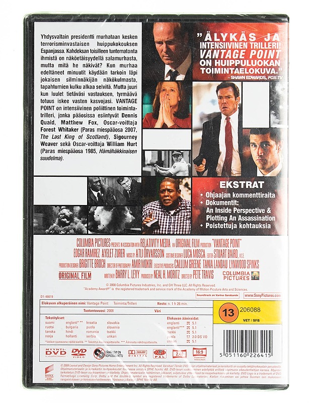 Vantage Point DVD - DVD-elokuvat - 10105538098 - 1