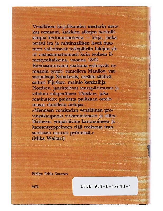 Kuolleet sielut - Gogol, Nikolai - Kaunokirjallisuus - 10105538104 - 1