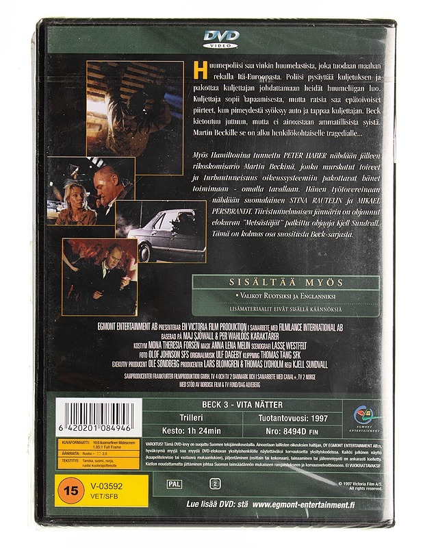 Beck Valkeat yöt DVD - DVD-elokuvat - 10105538126 - 1