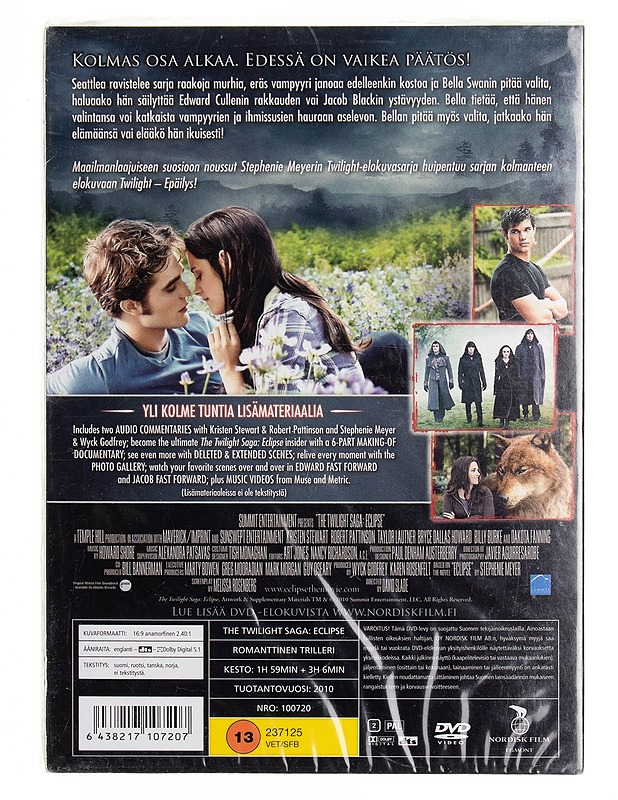Twilight Epäilys DVD - DVD-elokuvat - 10105538127 - 1