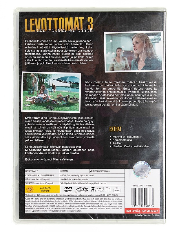 Levottomat 3 DVD - DVD-elokuvat - 10105538138 - 1