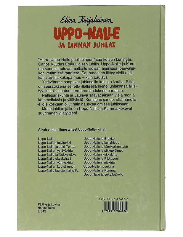 Uppo-Nalle ja linnan juhlat - Karjalainen, Elina - Lastenkirjat - 10105538178 - 1
