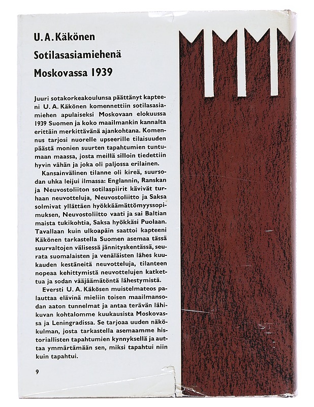 Sotilasasiamiehenä : Moskovassa - U. A. Käkönen - Elämäkerrat ja muistelmat - 10105538228 - 1
