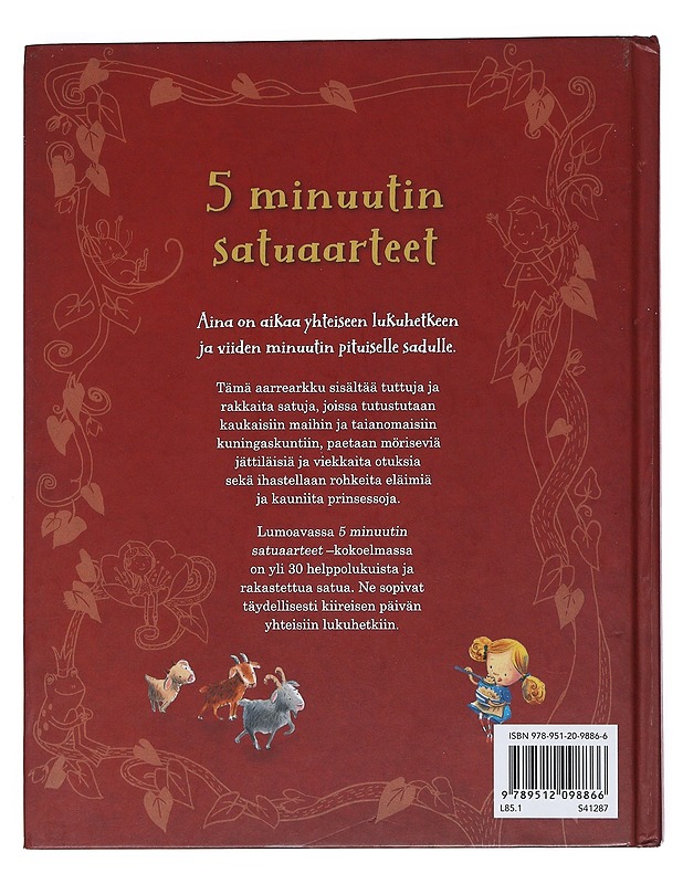 Viiden minuutin satuaarteet - Rekiaro, Päivi - Lastenkirjat - 10105538280 - 1