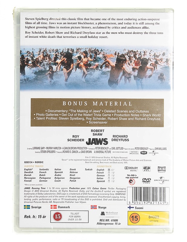 Jaws - DVD - DVD-elokuvat - 10105538294 - 1