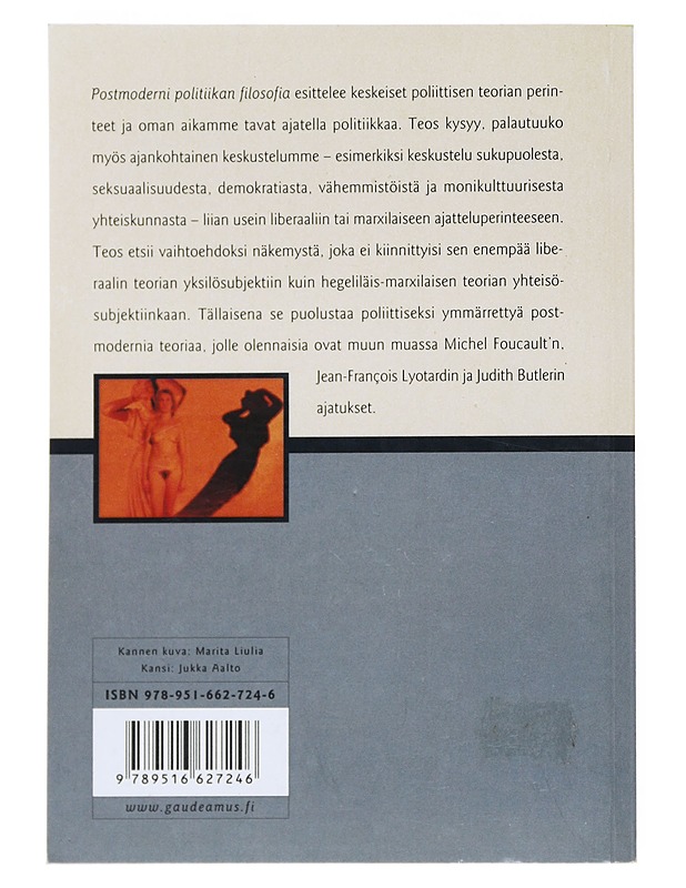 Postmoderni politiikan filosofia - Tuija Pulkkinen - Historiakirjat - 10105538318 - 1