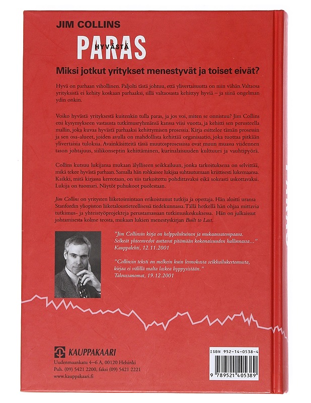 Hyvästä paras : miksi jotkut yritykset menestyvät ja toiset eivät? - Jim Collins - Tietokirjat - 10105538390 - 1