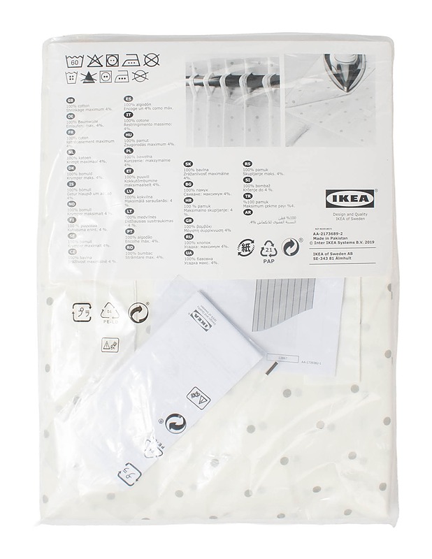 IKEA Len verhot, 120x250 cm, 2 kpl - Verhot ja kapat - 10105538417 - 1