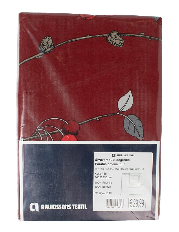 ARVIDSSONS TEXTIL sivuverho, 145x250 cm - Verhot ja kapat - 10105538492 - 0