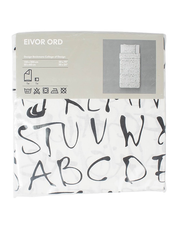 IKEA Eivor Ord pussilakanasetti, 2 osaa - Liinavaatteet - 10105538562 - 0
